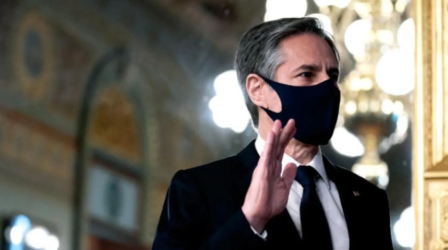 ABD Dışişleri Bakanı Anthony Blinken, dün, Beyaz Saray'da düzenlenen oturumlara katıldı (EPA)