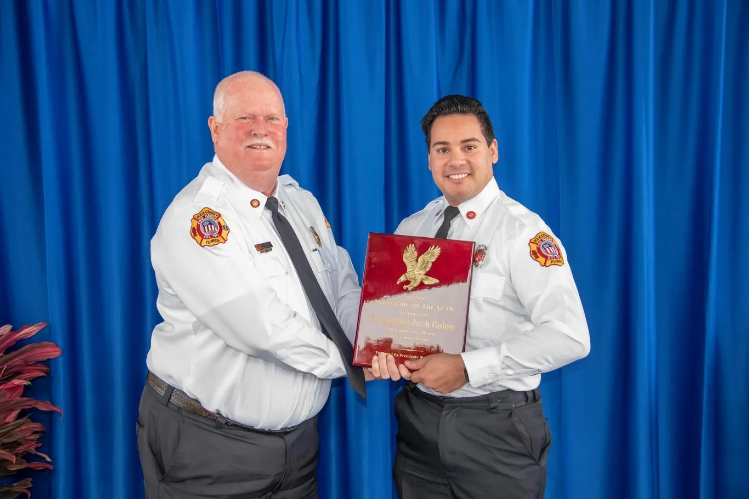 Joshua Colon, otoyolda meydana gelen bir kazadaki faaliyetleriyle “Yılın Sağlık Görevlisi” seçilmişti (Polk County İtfaiyesi)

