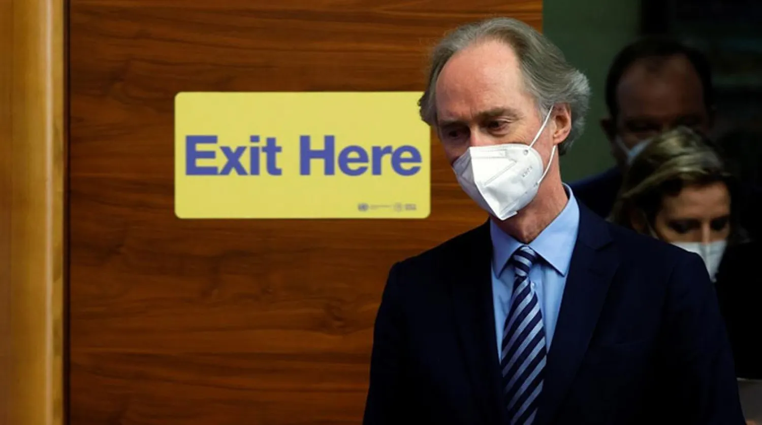 Cenevre’deki Suriye Anayasa Komitesi toplantılarının ardından Birleşmiş Milletler (BM) Suriye Özel Temsilcisi Geir O. Pedersen (Reuters)