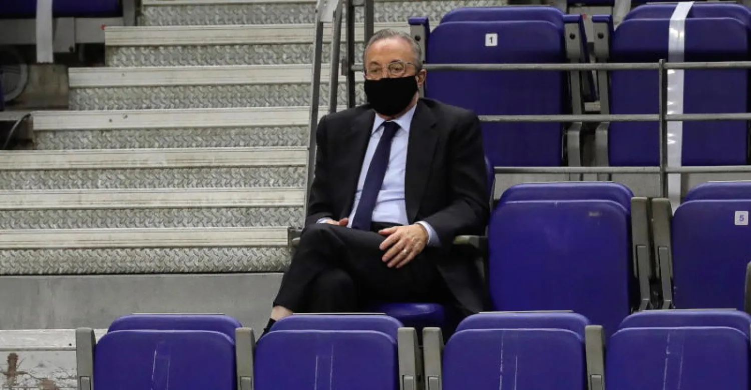 رئيس نادي ريال مدريد الإسباني لكرة القدم فلورنتينو بيريز(إ.ب.أ)