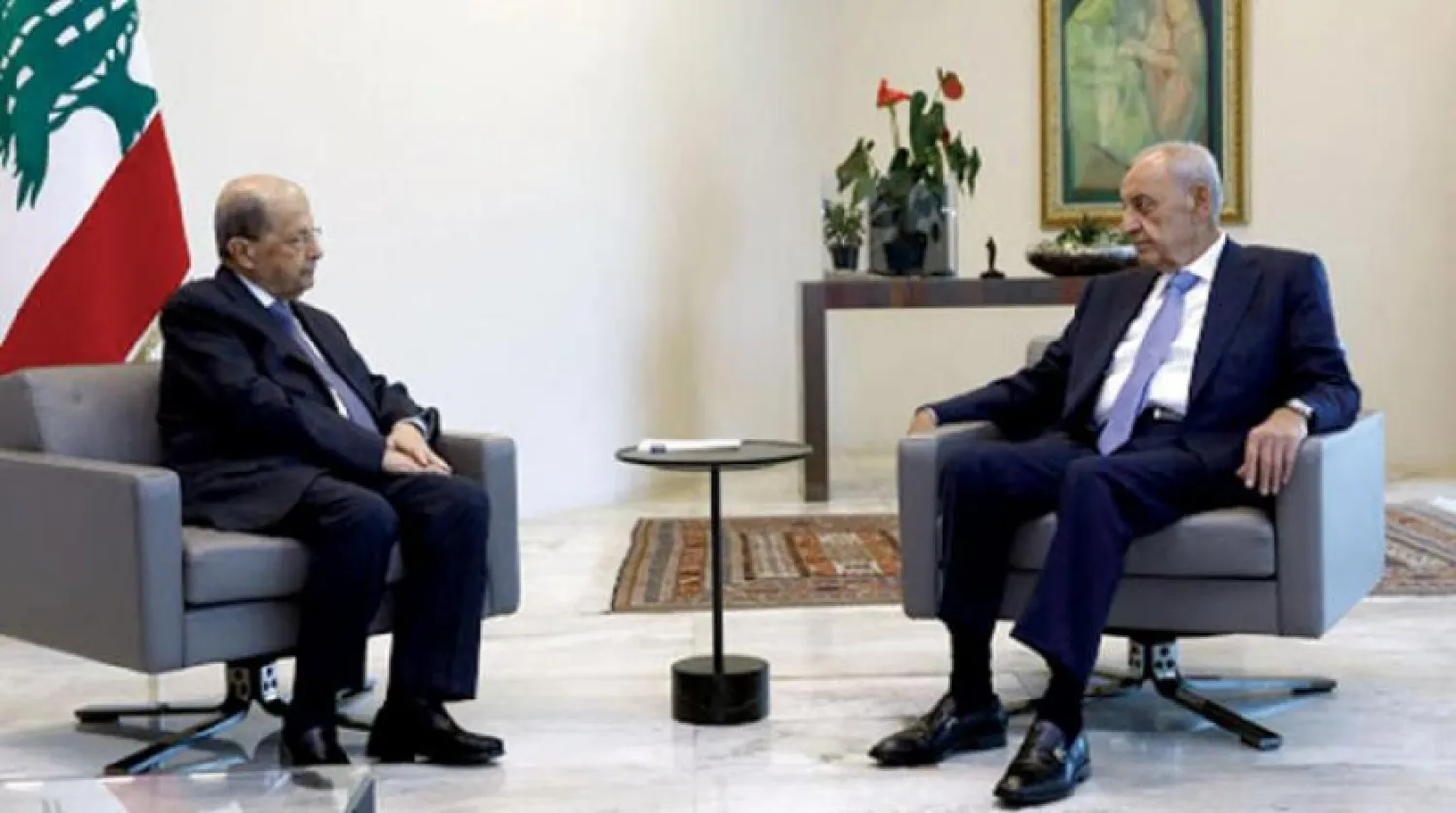 Berri ve Avn’ın önceki toplantılarından bir kare. (NNA)