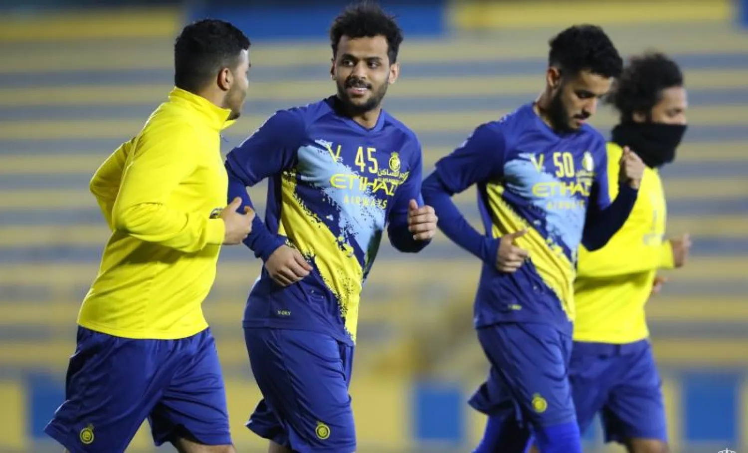 التدريبات الجماعية لفريق النصر (المركز الإعلامي لنادي النصر)