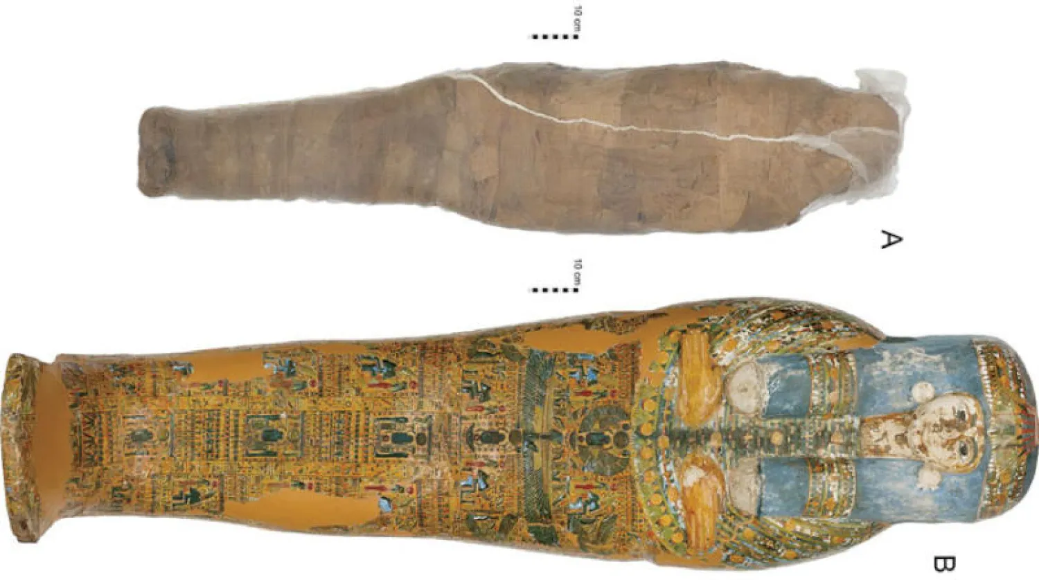 المومياء المغلفة بدرع طيني (بلوس وان)