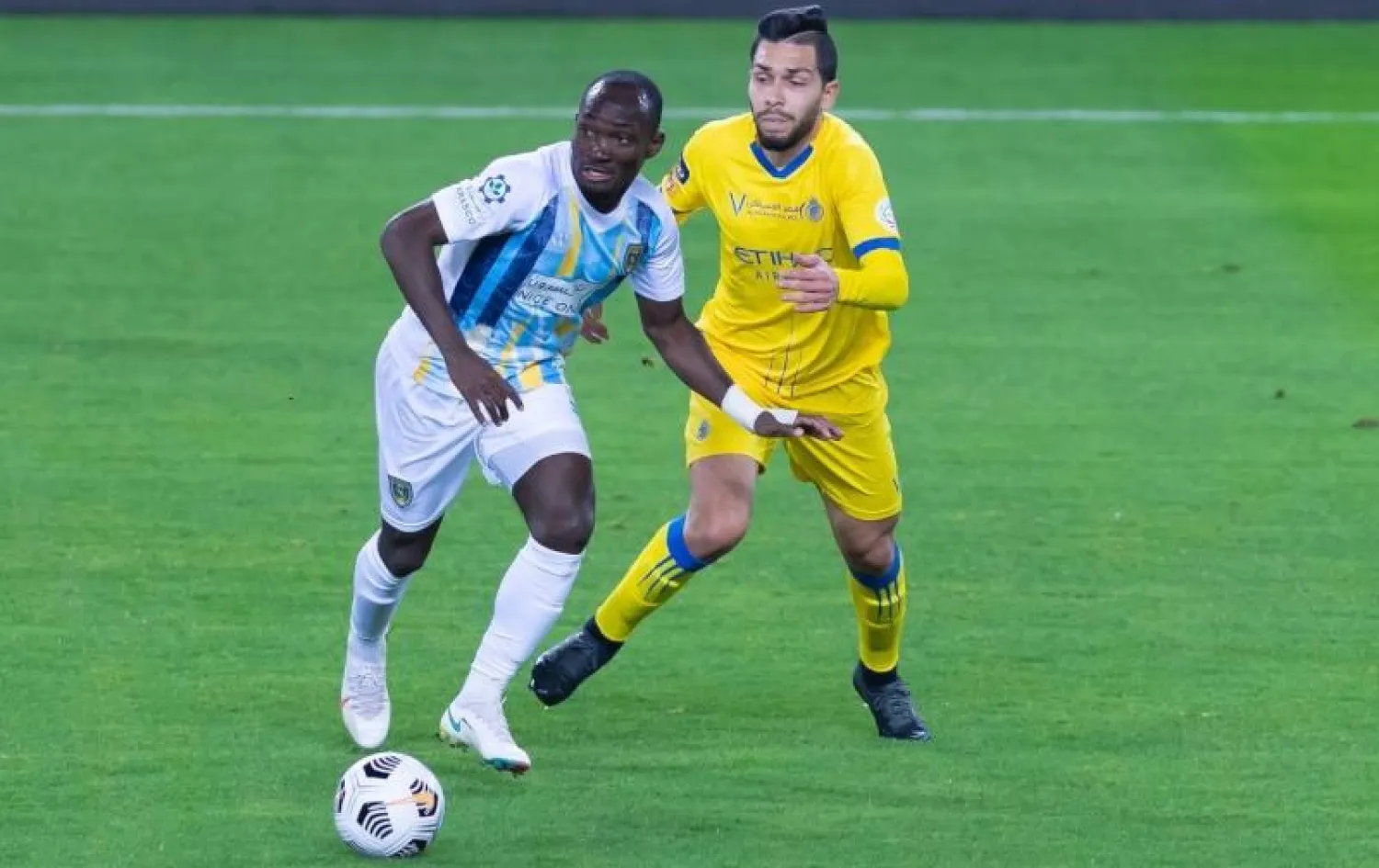 جانب من مباراة التعاون أمام النصر (رابطة الدوري السعودي للمحترفين)