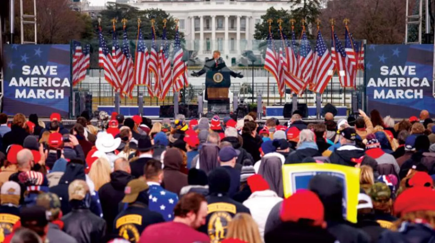 Evanjeliklerden bir kısmı, Kongre binasında isyana dönüşen ‘Amerika’yı Kurtar’ yürüyüşüne katıldılar. (Reuters)