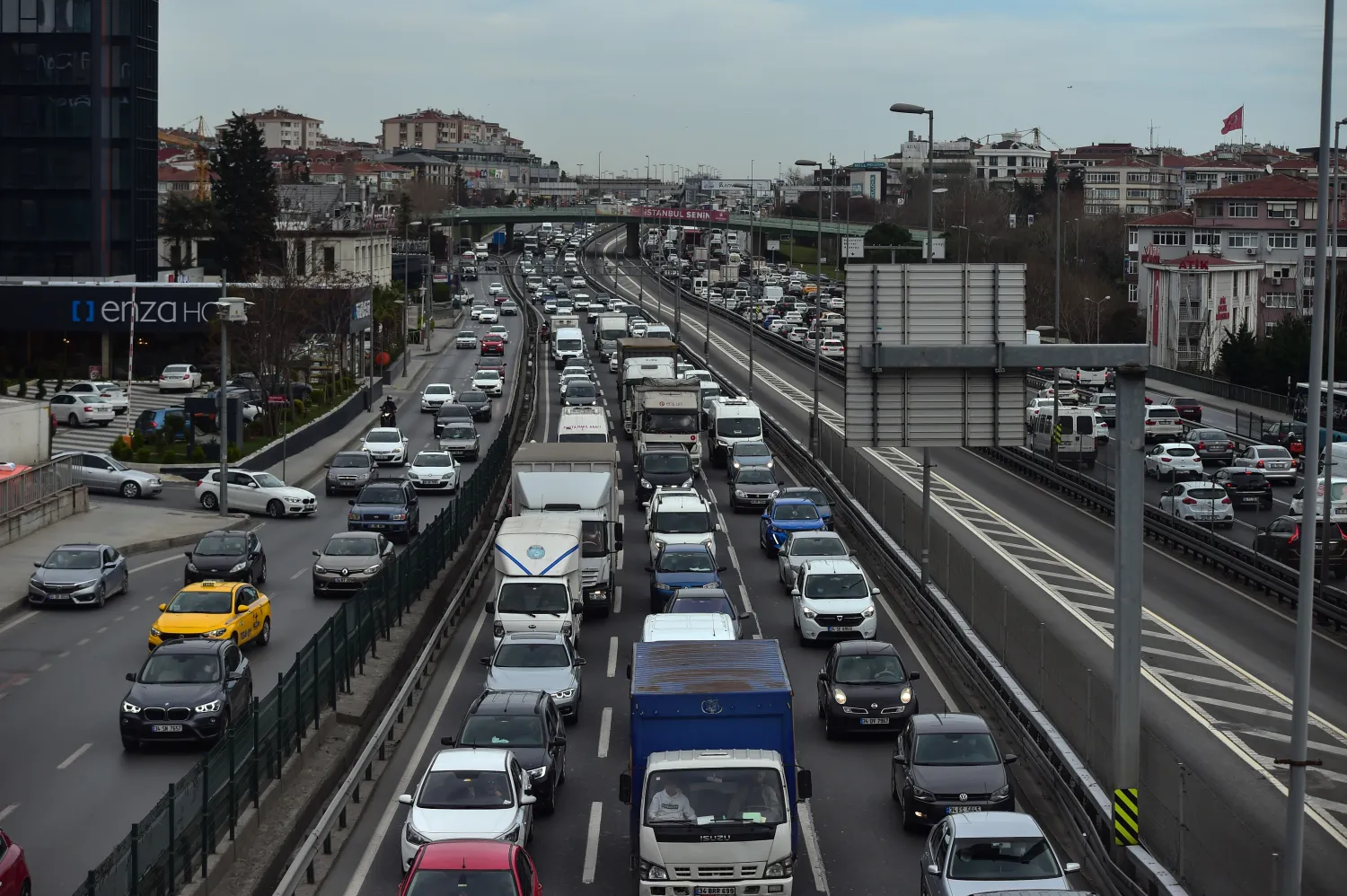 İstanbul’da trafik yoğunluğu