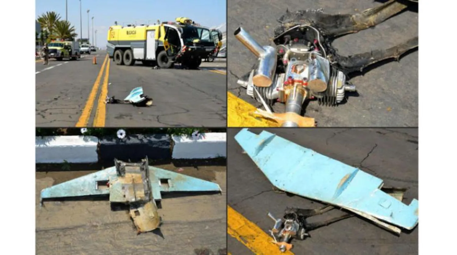 Husilerin "Kasif" olarak adlandırdığı ve İran yapımı Ebabil’n kopyası olan İHA dün Suudi Arabistan'ın güneyindeki Koalisyon güçleri tarafından imha edildi. (Şarku’l Avsat)