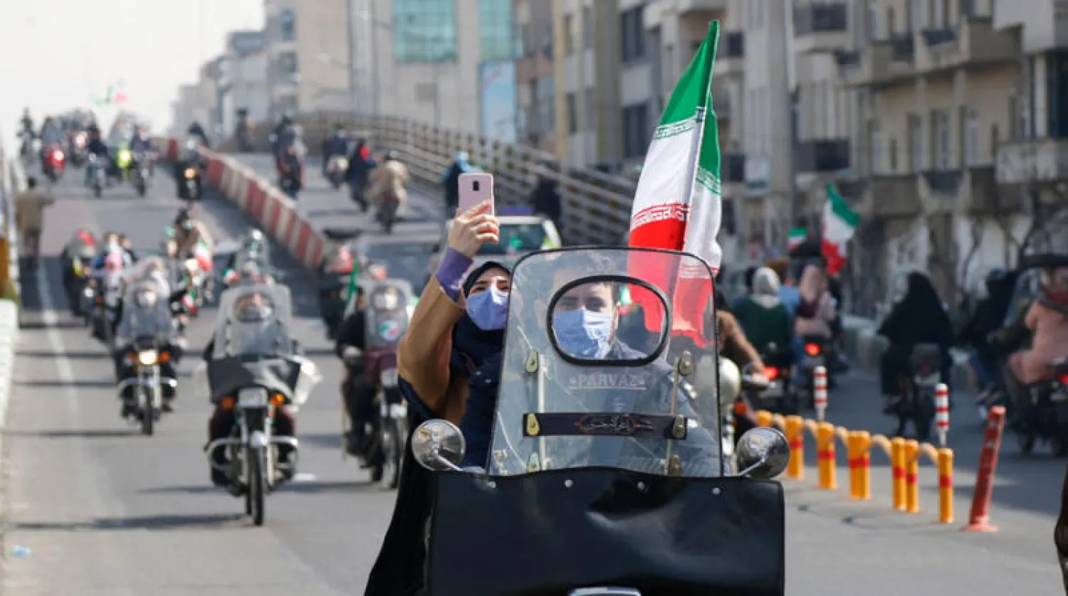 اتهمت منظمة يهودية إيران بتعليم الكراهية لتلاميذها منذ ثورة الخميني التي احتفلت طهران بذكراها الـ42 هذا الشهر (د.ب.أ)