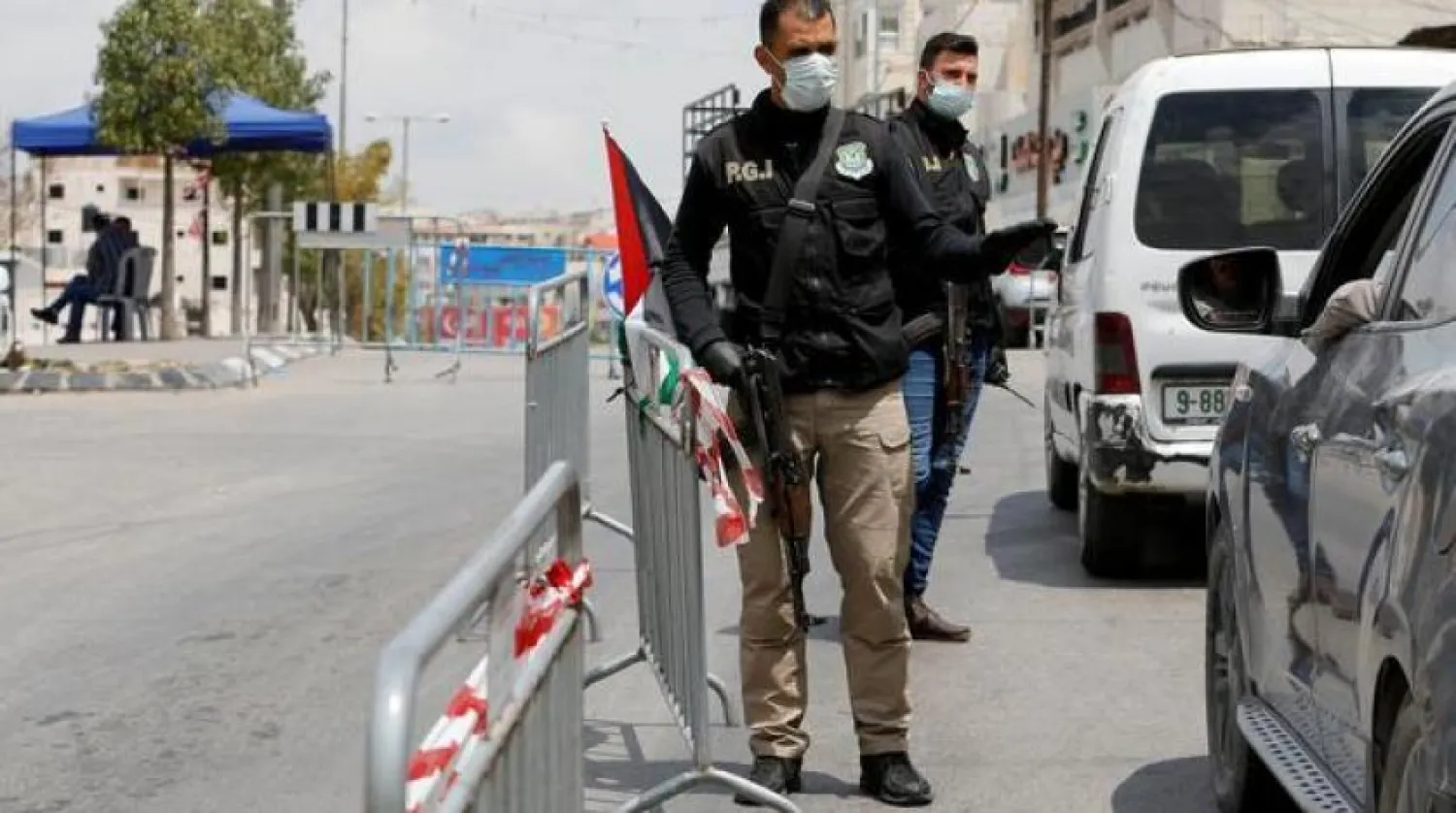 Ramallah'ta Filistin polisine ait kontrol noktası (Reuters)