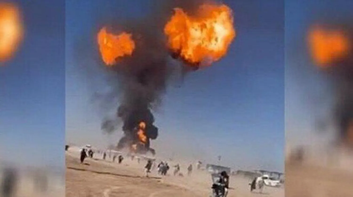 İran ve Afganistan sınırındaki bir bölgede meydana gelen büyük patlamanın bir kısmı (İran'ın Mehr Ajansı)
