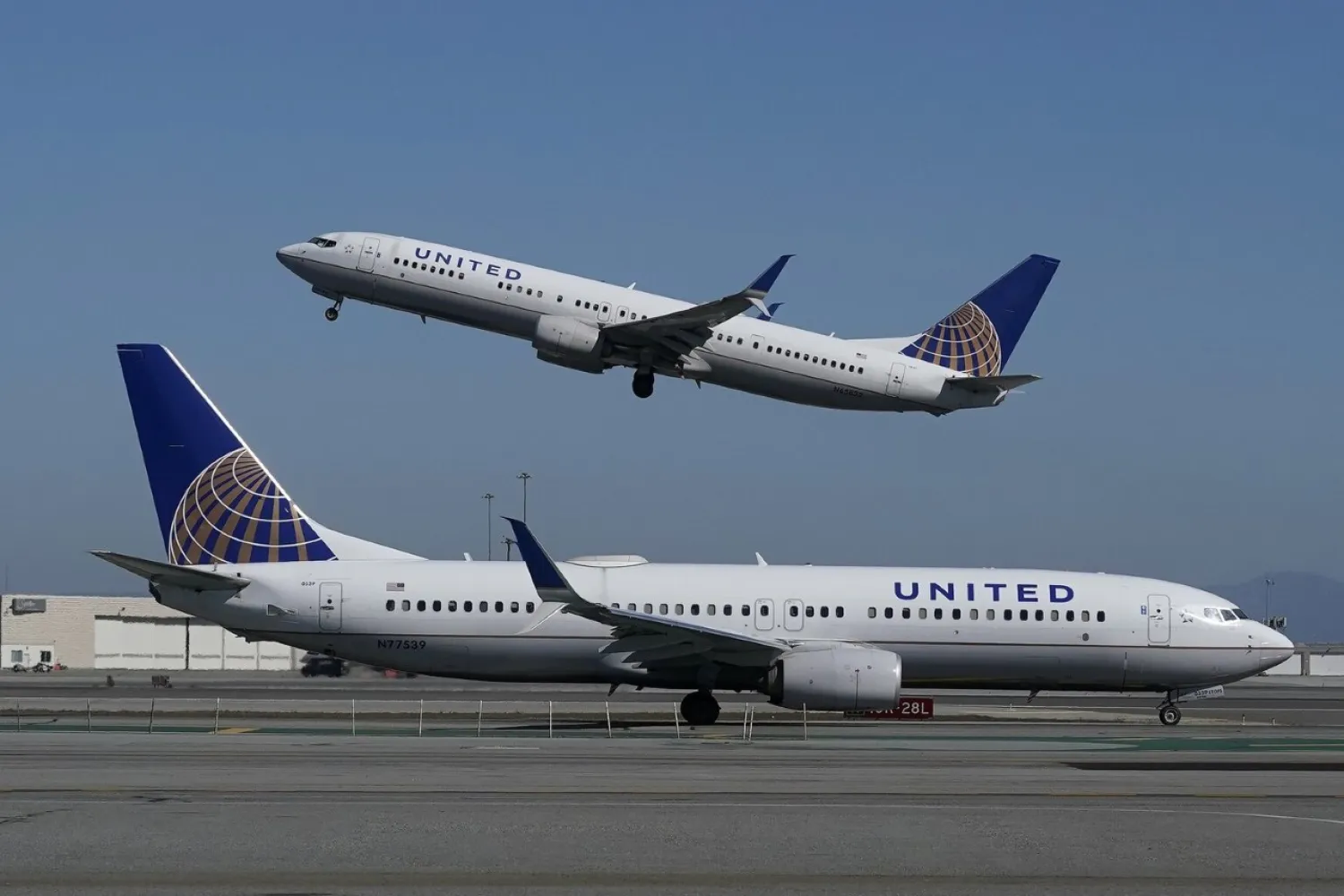 In this Oct. 15, 2020, file photo, a United Airlines airplane takes off from San Francisco International Airport in California. (Jeff Chiu / The Associated Press)