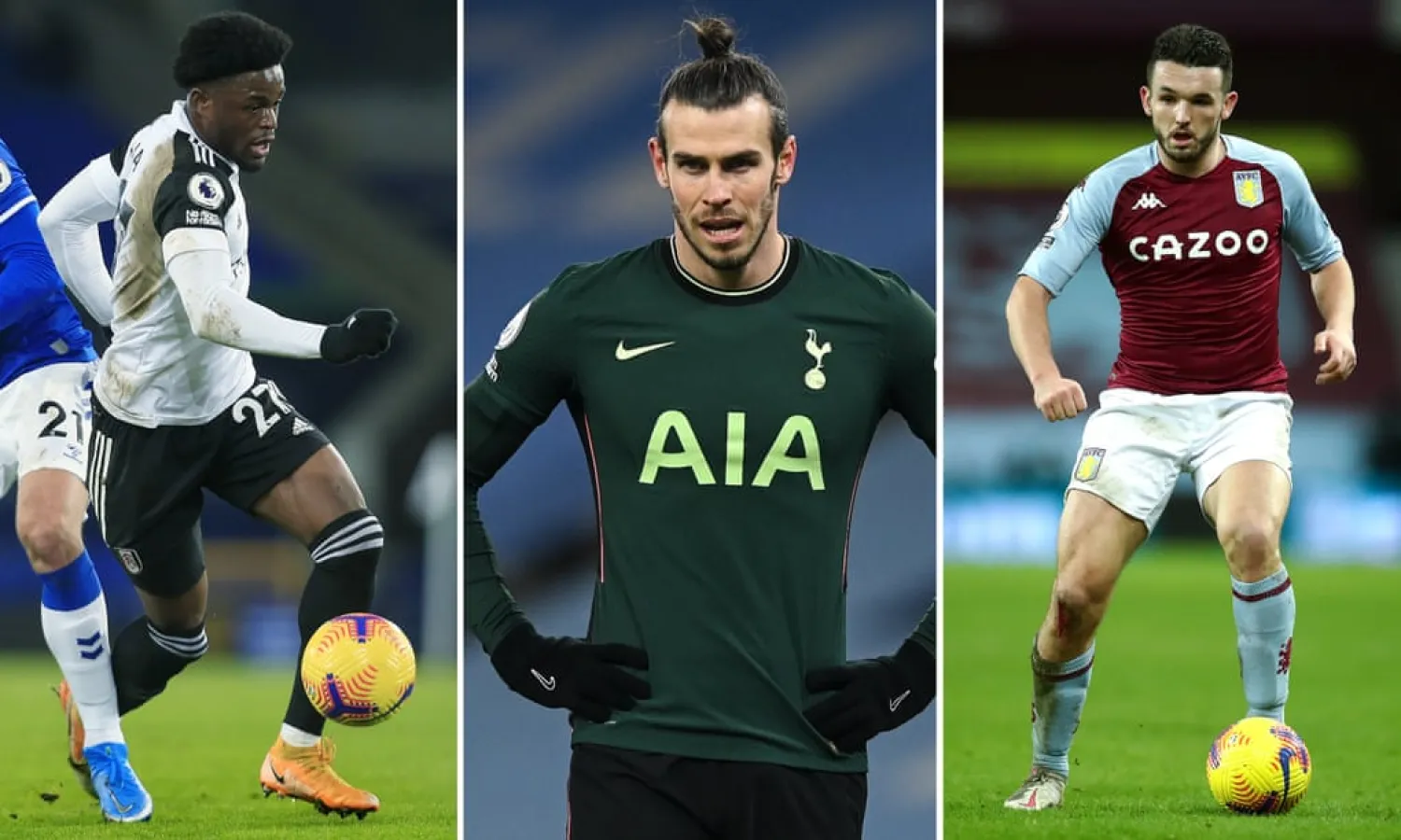 Josh Maja, Gareth Bale and John McGinn were in the spotlight this weekend. Composite: Getty/Shutterstock/NMC via The Guardian 