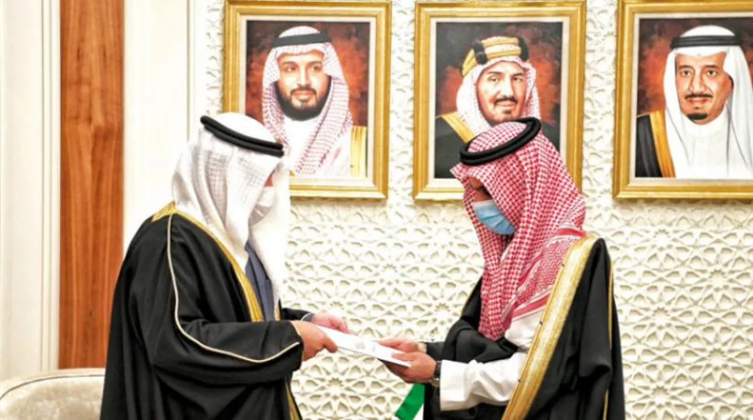 Suudi Arabistan Dışişleri Bakanı Kuveytli mevkidaşından dün mektup alırken (SPA)