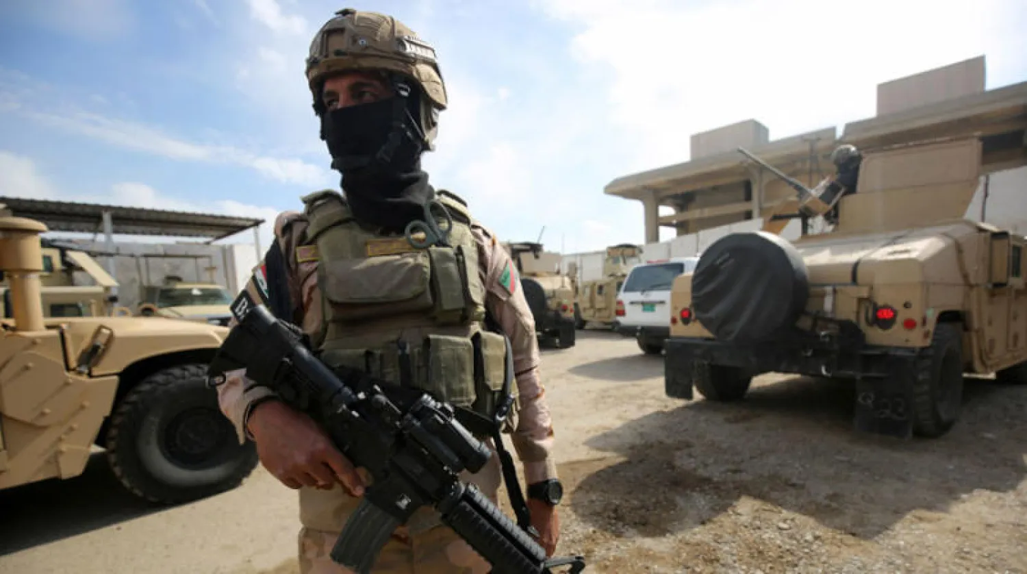 جانب من العملية الأمنية ضد «داعش» في الطارمية شمال بغداد أمس (أ.ف.ب)