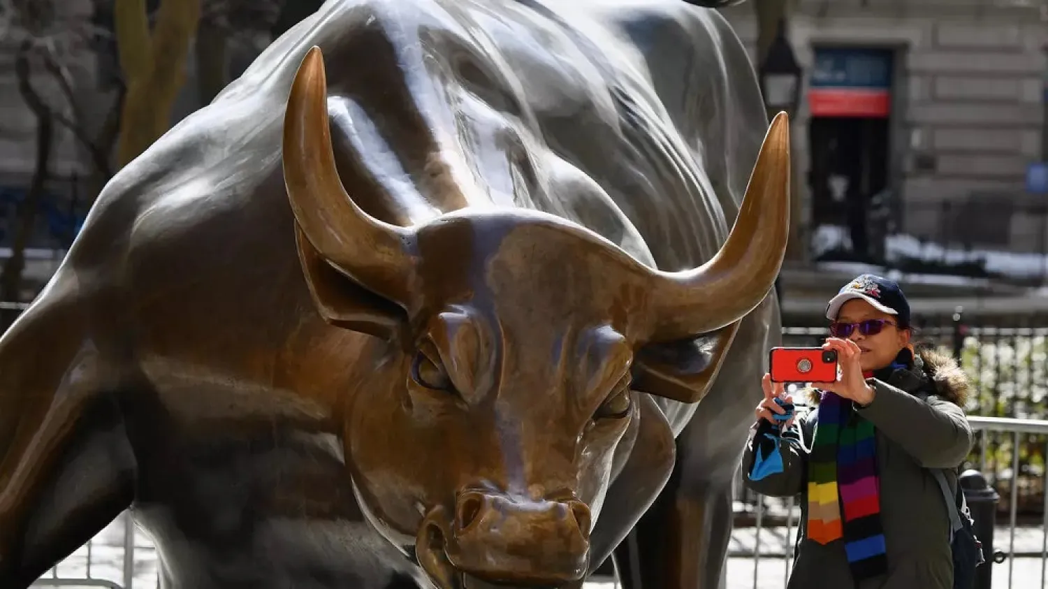 Arturo Di Modica sculpted the famous "Charging Bull" in New York. (AFP)