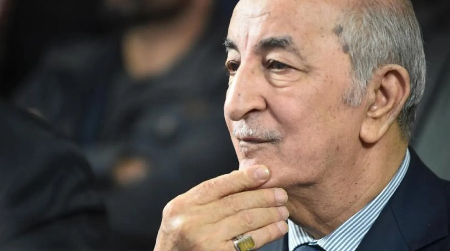 Algerian President Abdelmadjid Tebboune. (AFP)