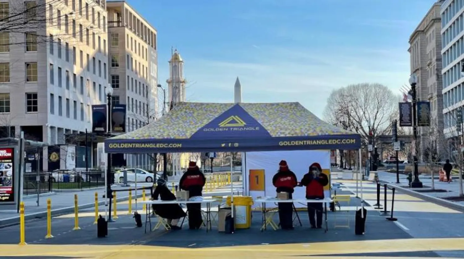 Washington’da koronavirüs test merkezi (AFP)