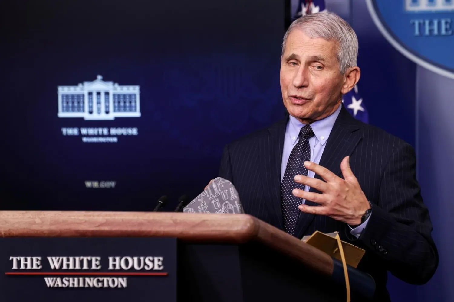 In an interview with Reuters, Fauci on Monday said the pandemic arrived in the United States as the country was riven by political divisions. (Reuters)