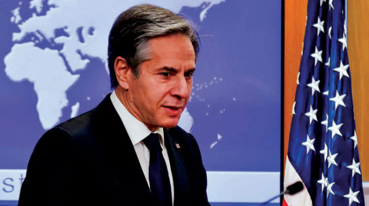 أنتوني بلينكن تحدث هاتفياً مع سامح شكري (رويترز)