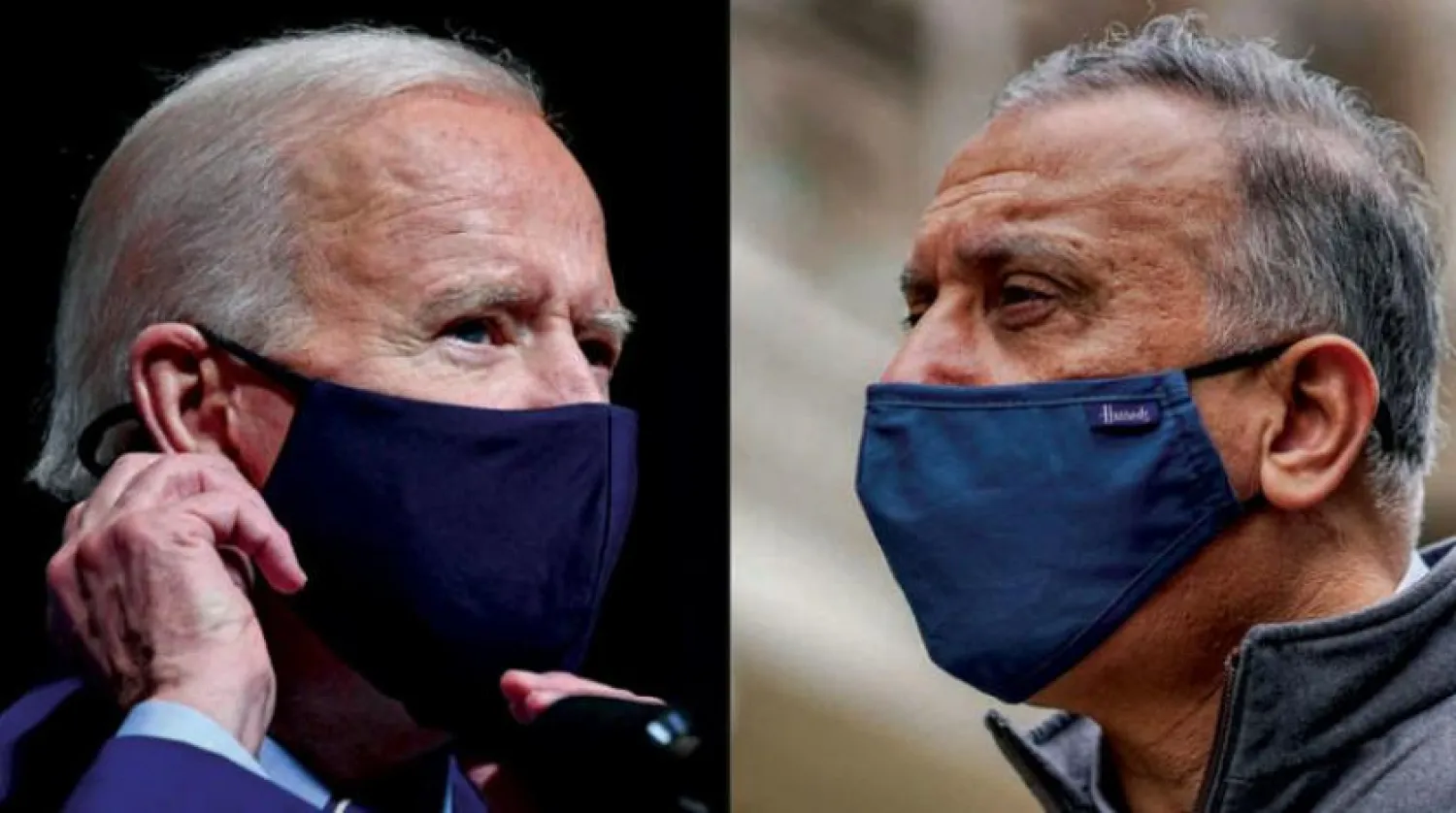 Biden ve Kazimi telefon görüşmesinde, Irak’taki ABD hedeflerine yönelik füze saldırılarının “faillerinin sorumlu tutulması” gerektiği konusunda mutabık kaldı. (AFP)