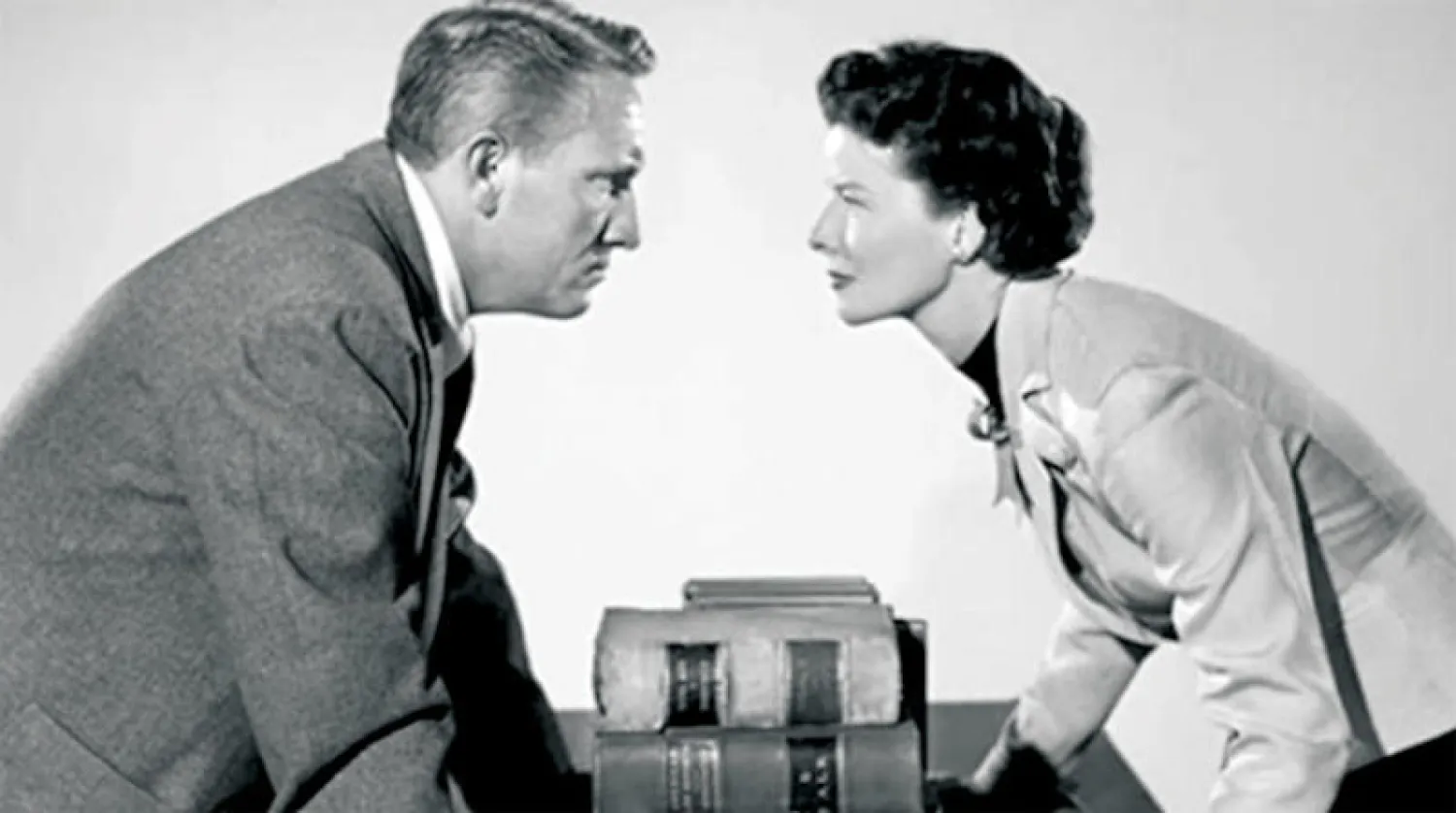 كاثرين هيبورن وسبنسر ترايسي في «ضلع آدم»