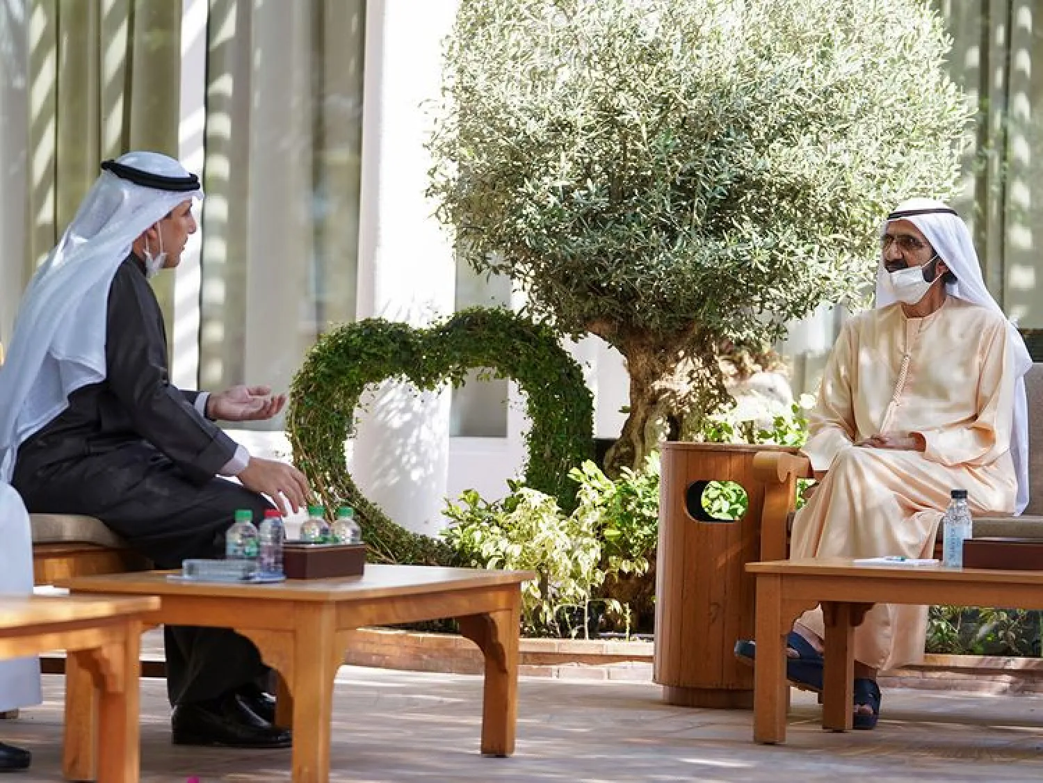 Sheikh Mohammed bin Rashid and Sheikh Dr. Ahmad Nasser Al Mohammad Al Sabah. WAM