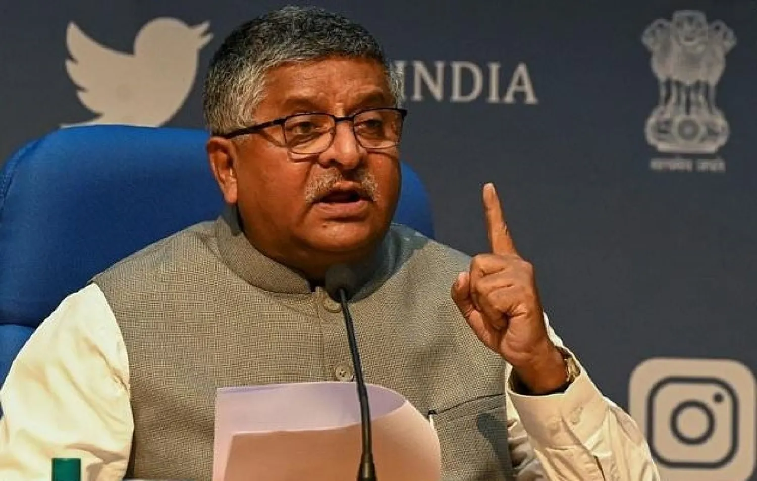 Information technology minister Ravi Shankar Prasad said some social media companies showed 'double standards' - AFP

