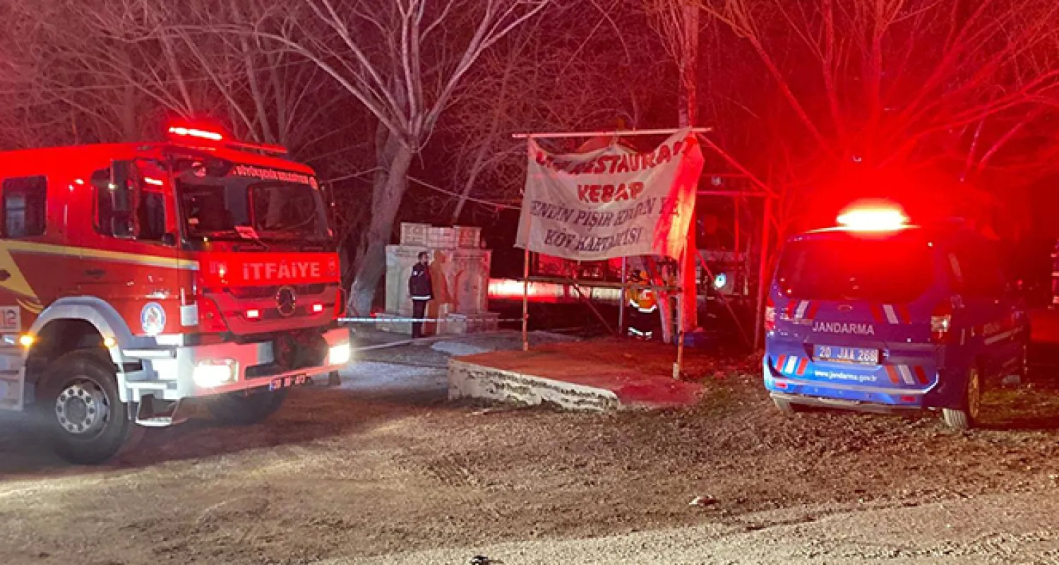 Eğlenmek için geldikleri restoranda yanarak ölen 3 kişinin cenazeleri çıkartıldı