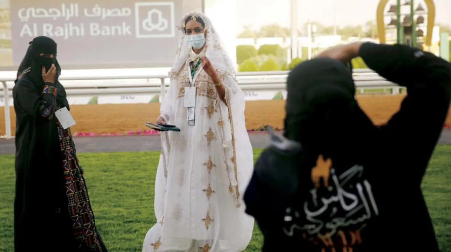 In the past, the abaya had a uniform design and was exclusively black in color, while today, it comes in various designs. (AP)