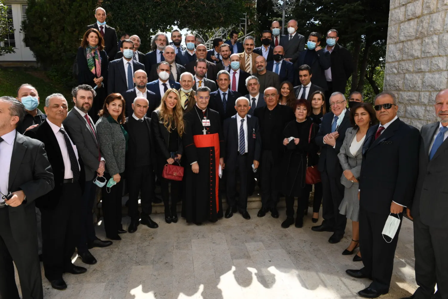 Maronite Patriarch Bechara al-Rai received on Thursday delegations in support for his call for an international conference on Lebanon. (Photo: NNA).