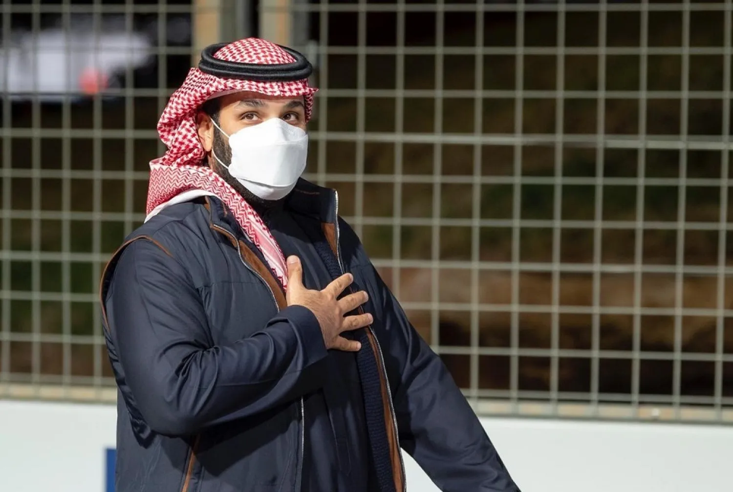 Crown Prince Mohammed bin Salman attends the race at Diriyah. (SPA)