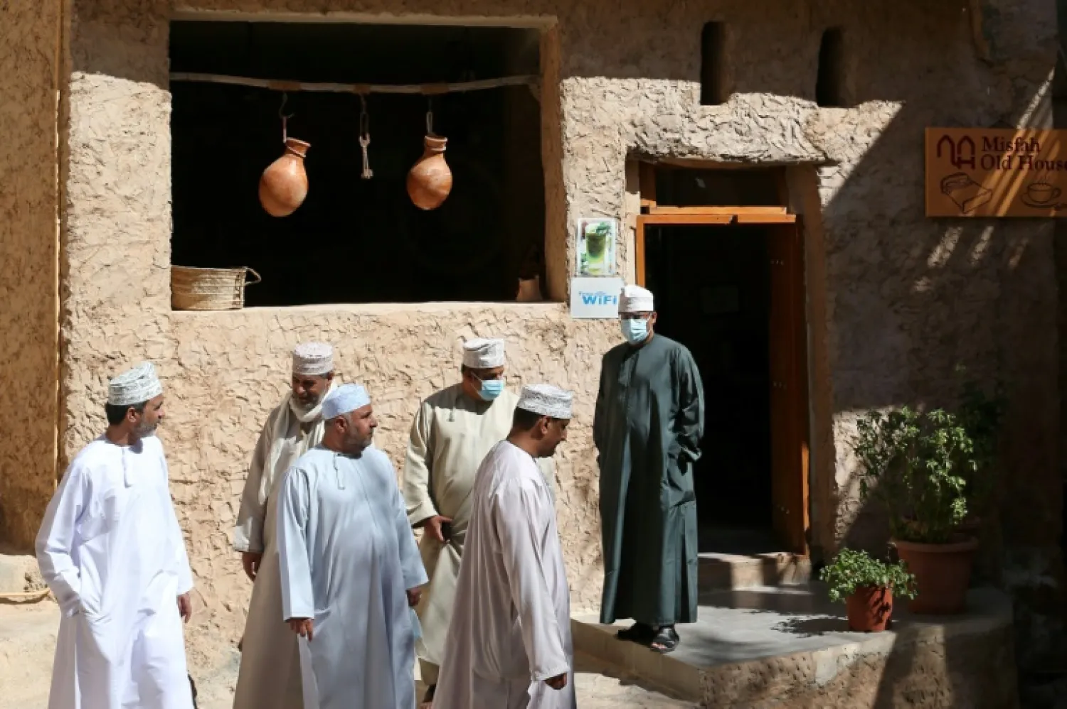 The village of Misfat al-Abriyeen, situated on the dramatic escarpments of Oman's 'Grand Canyon', opened its narrow streets six years ago to foreigners and locals seeking adventure in the deserts and green corners of the Gulf sultanate | AFP