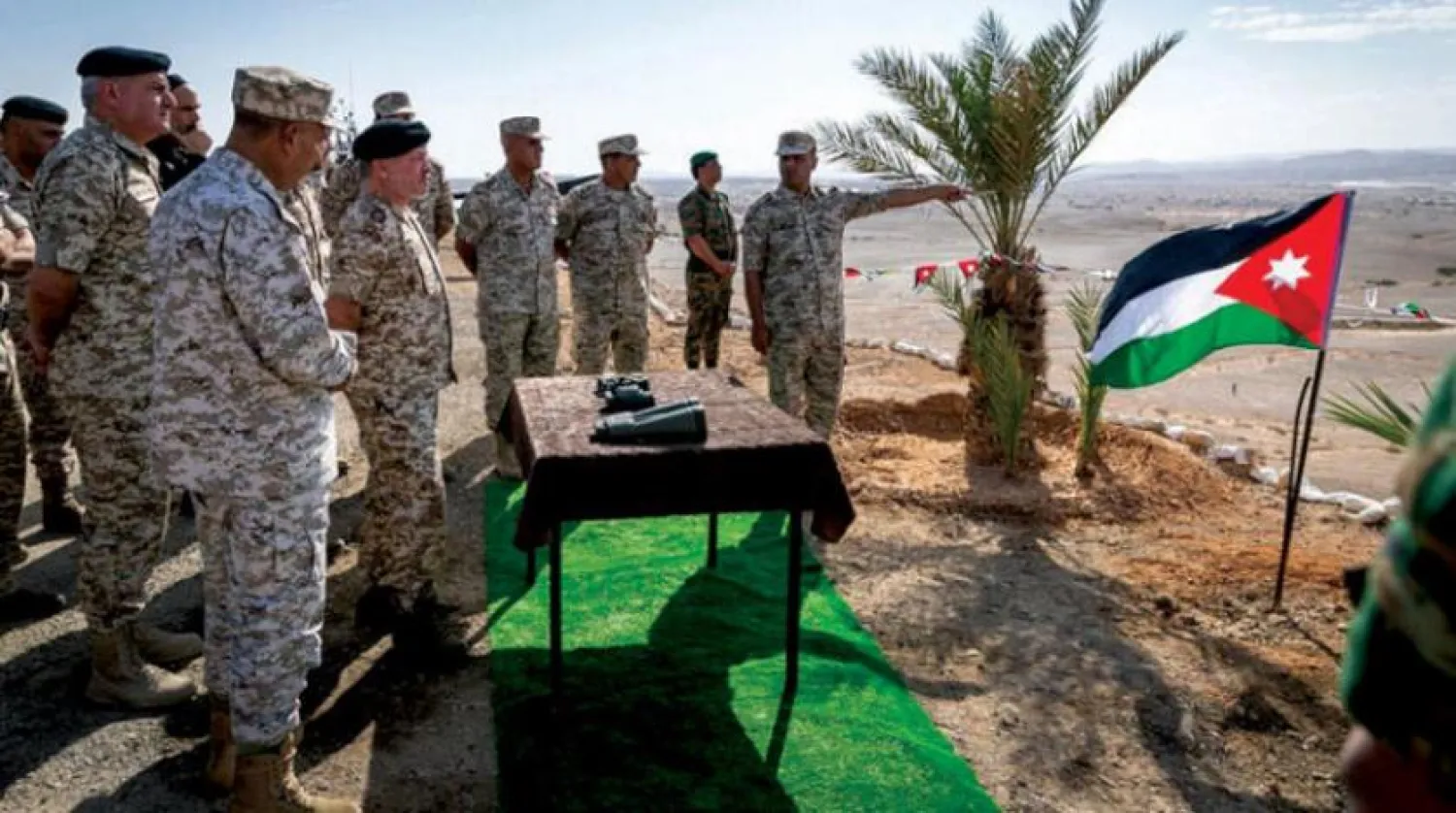 King Abdullah II on a visit to Al-Ghamr in November 2019, after the agreement to lease the area to Israel was terminated. File photo