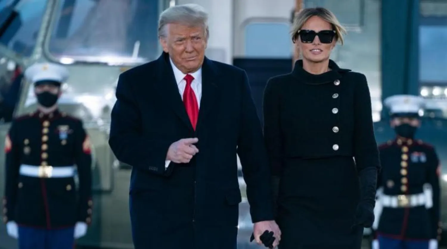 ABD eski Başkanı Donald Trump ve eşi Melania (AFP)