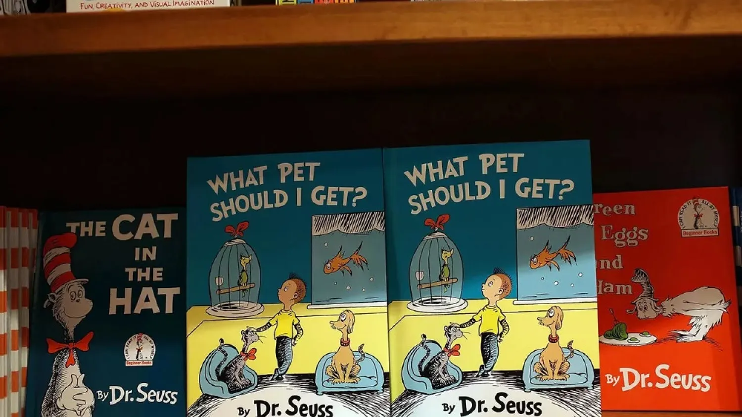 Dr. Seuss books on display in a bookshop in Florida in 2015. (AFP)