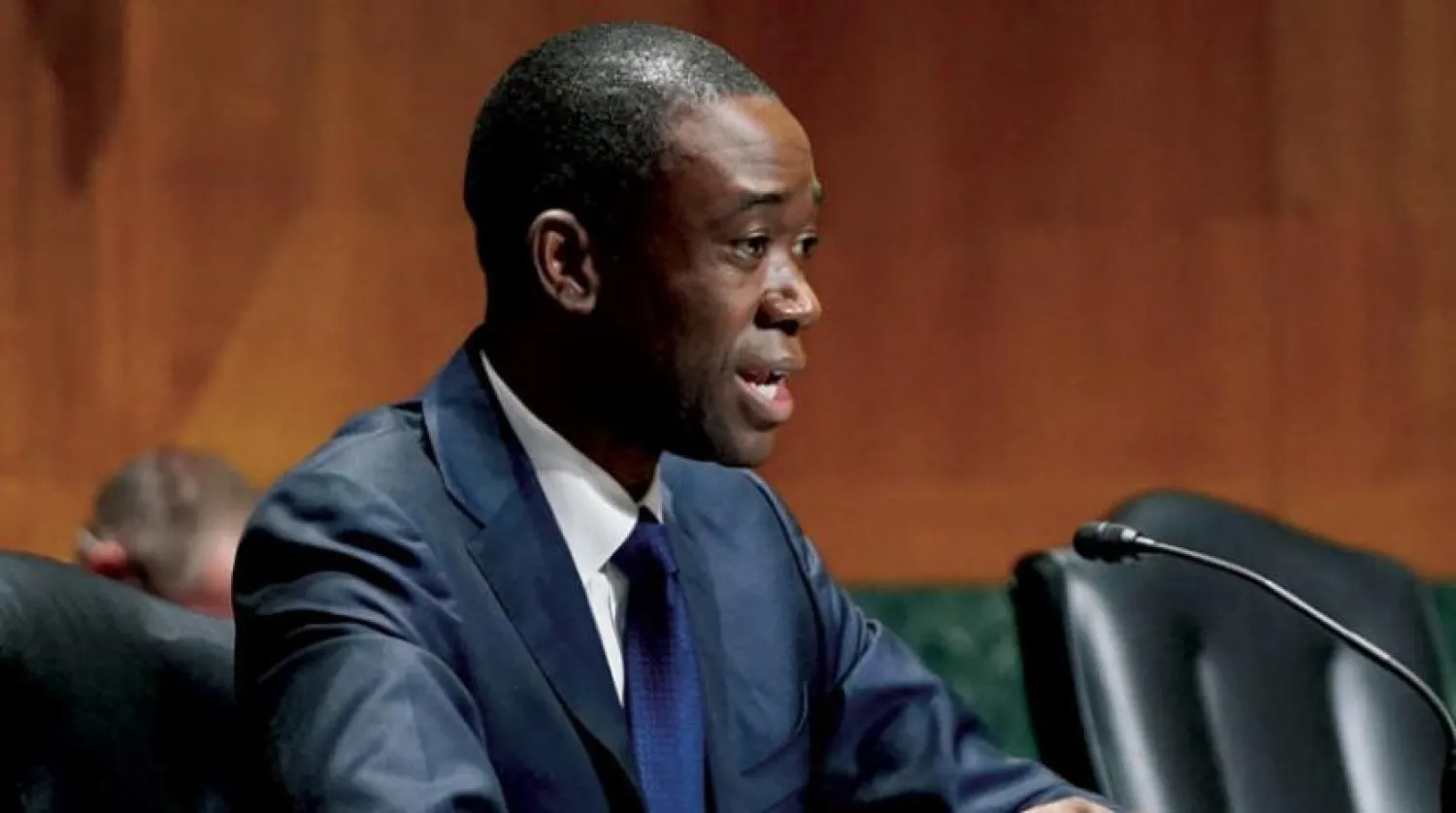 ABD Başkanı Joe Biden'in Hazine Bakanı Yardımcısı adayı Wally Adeyemo, önceki gün Washington'da Senato’daki konuşması sırasında (Reuters)