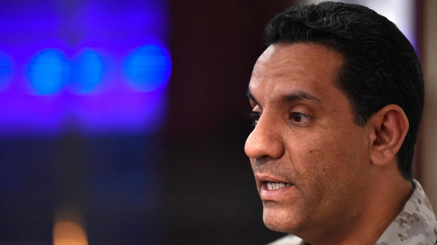 Arab coalition spokesman Colonel Turki al-Malki. (AFP)