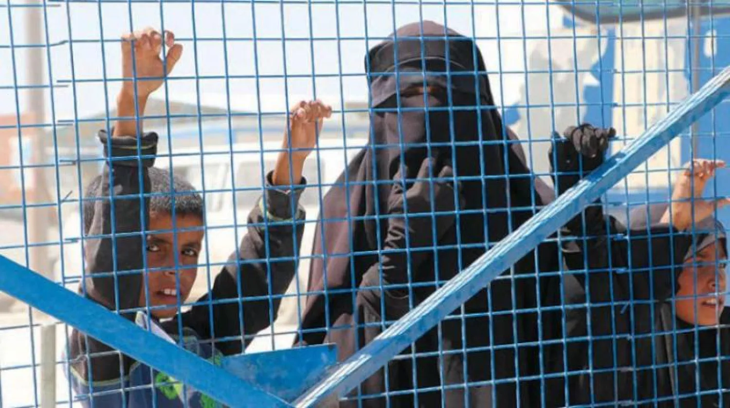 قسم «مهاجرات داعش» بمخيم الهول (أرشيفية - الشرق الأوسط)