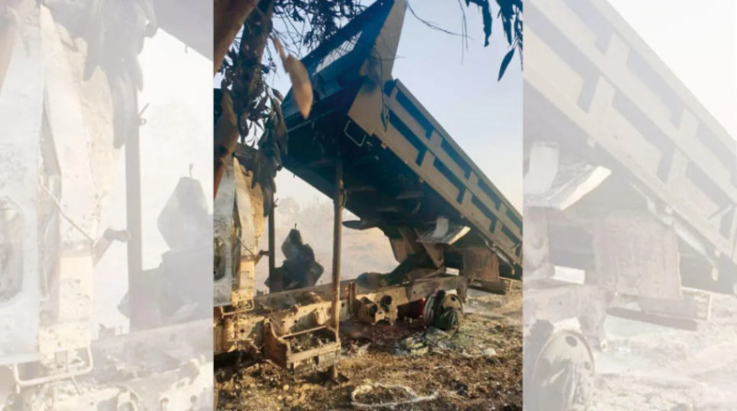 منصة الصواريخ التي استهدفت قاعدة عين الأسد أمس (خلية الإعلام الأمني)