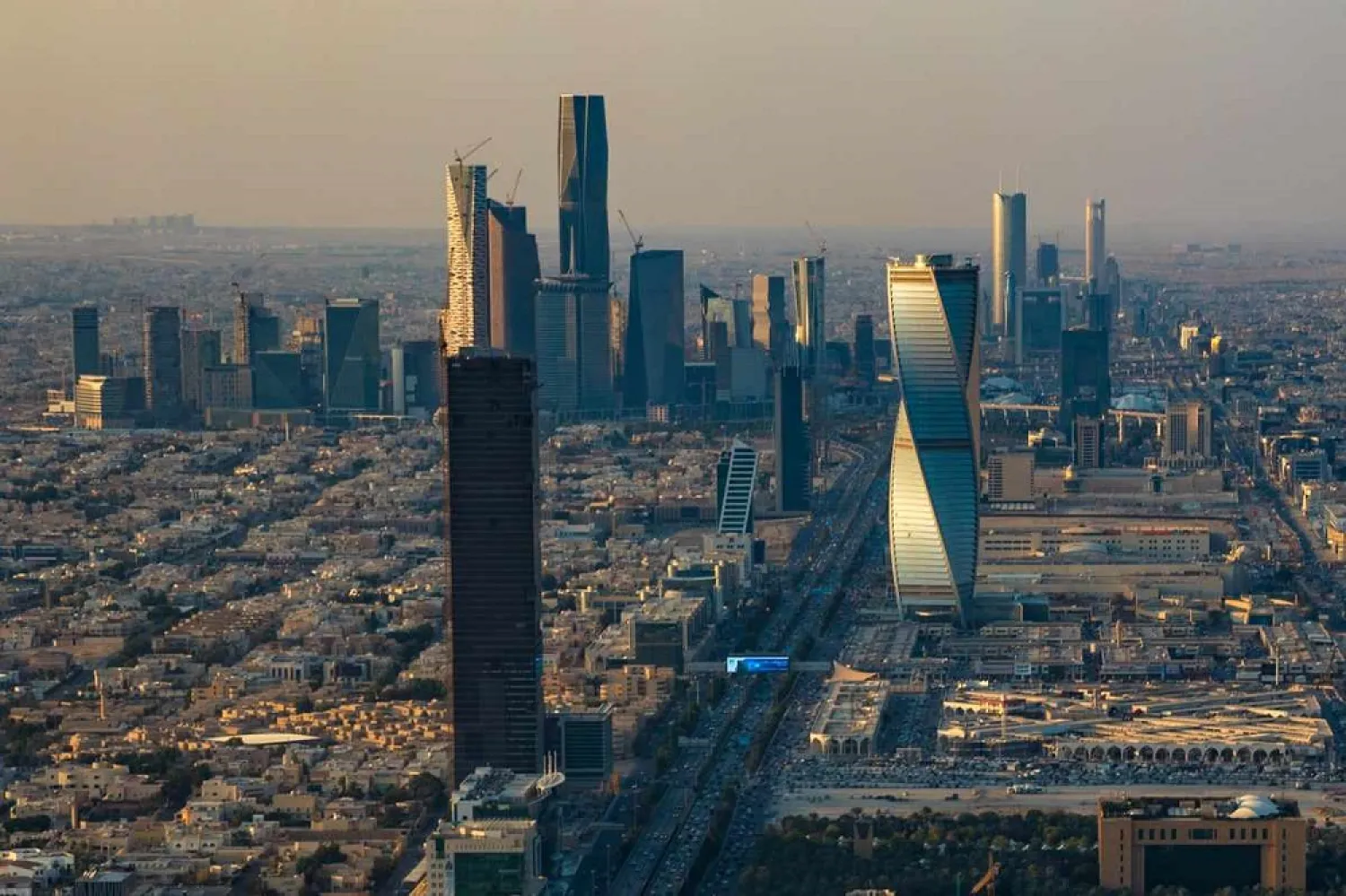 Birds eye view of the skyline of Riyadh, Saudi Arabia. (Getty Images)