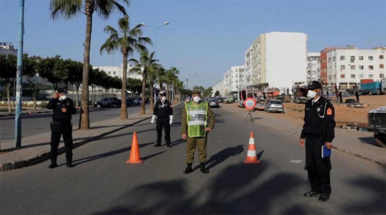 Police officers patrol streets, following the coronavirus outbreak, on the outskirts of Casablanca, Morocco March 25, 2020. Reuters file photo