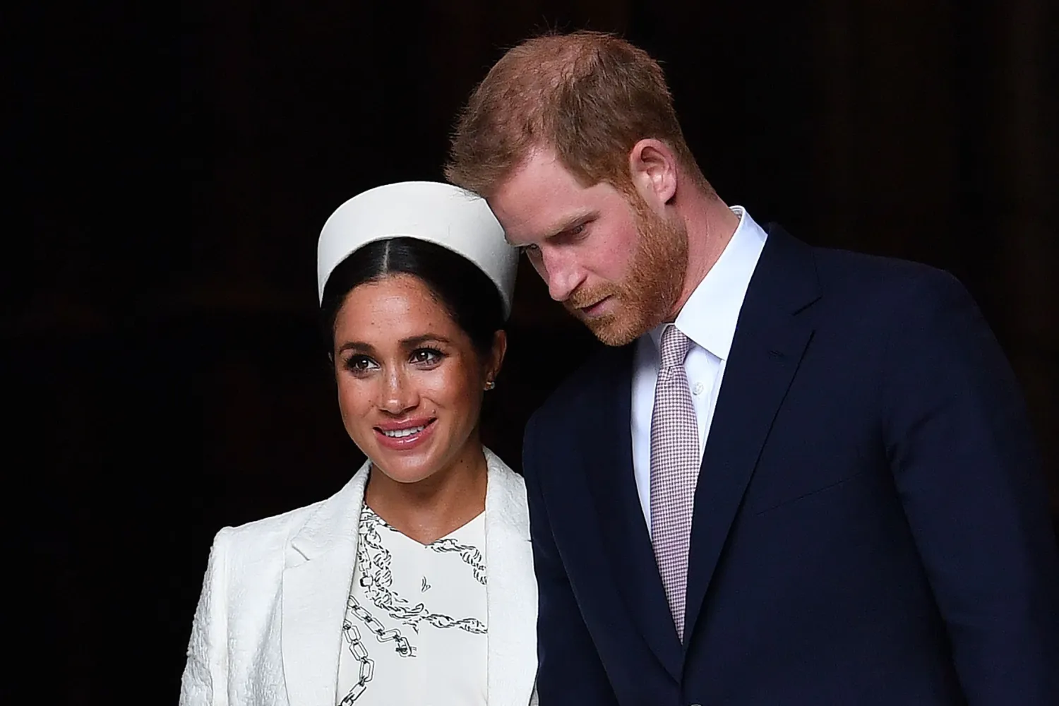 Britain’s Prince Harry, Duke of Sussex, and Meghan, Duchess of Sussex, leave after attending a Commonwealth Day Service at Westminster Abbey in March 2019. Photo: AFP