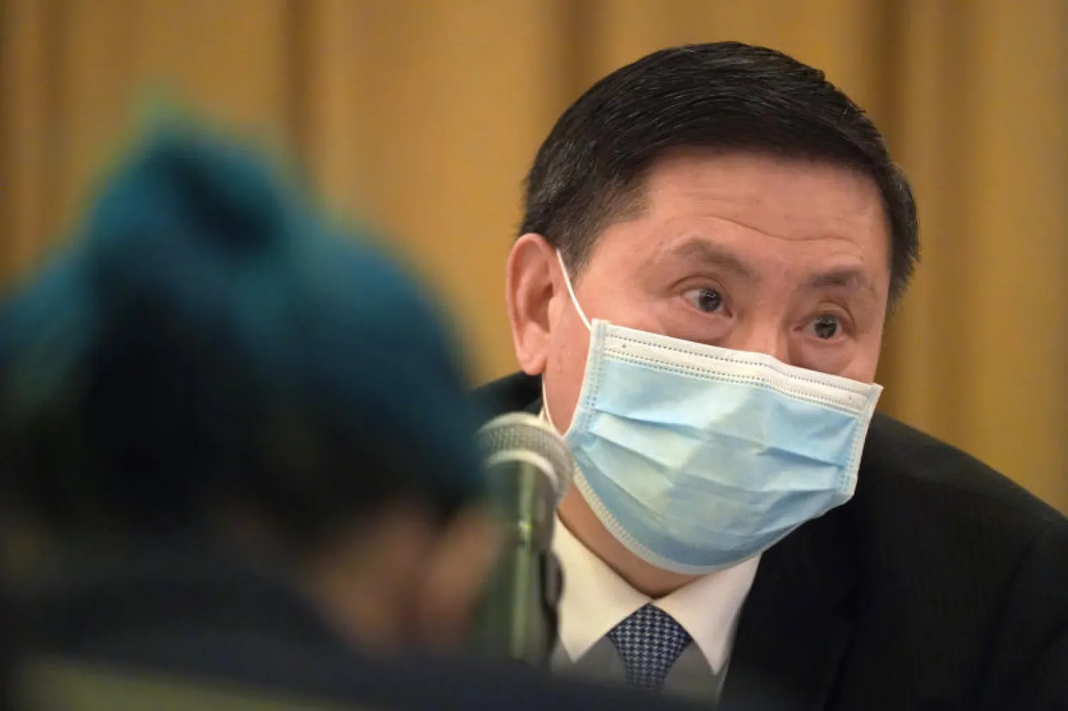 سونغ رو أن نائب المفوض لوزارة الخارجية الصينية في هونغ كونغ (أ.ب)