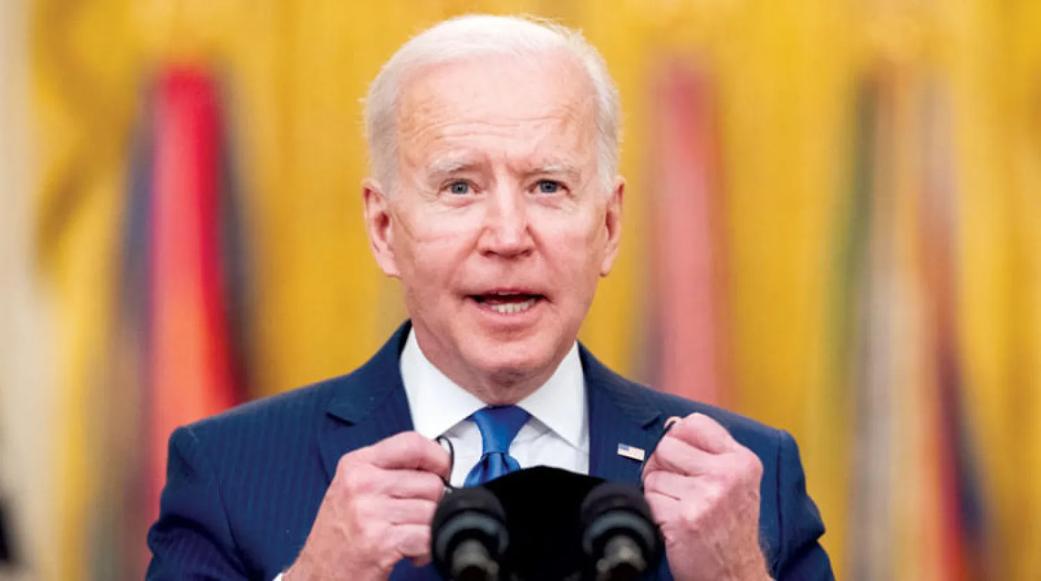 بايدن يتحدث إلى الأميركيين الخميس المقبل (إ.ب.أ)