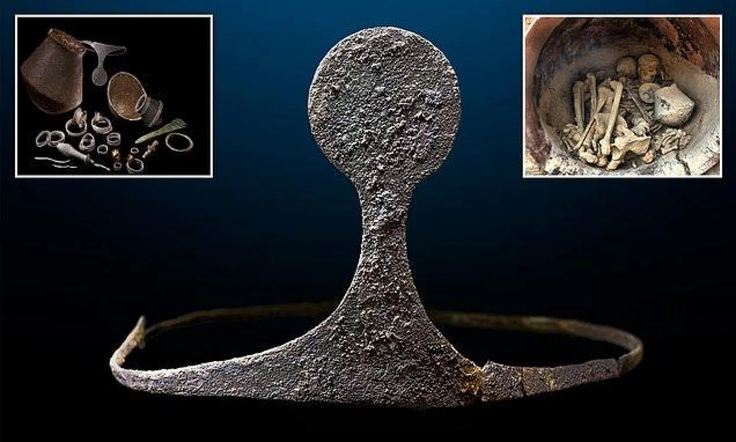 عُثر على عظام امرأة مدفونة بإكليل فضي وغيرها من الثروات الجنائزية في موقع يعود للعصر البرونزي الإسباني (ديلي ميل)