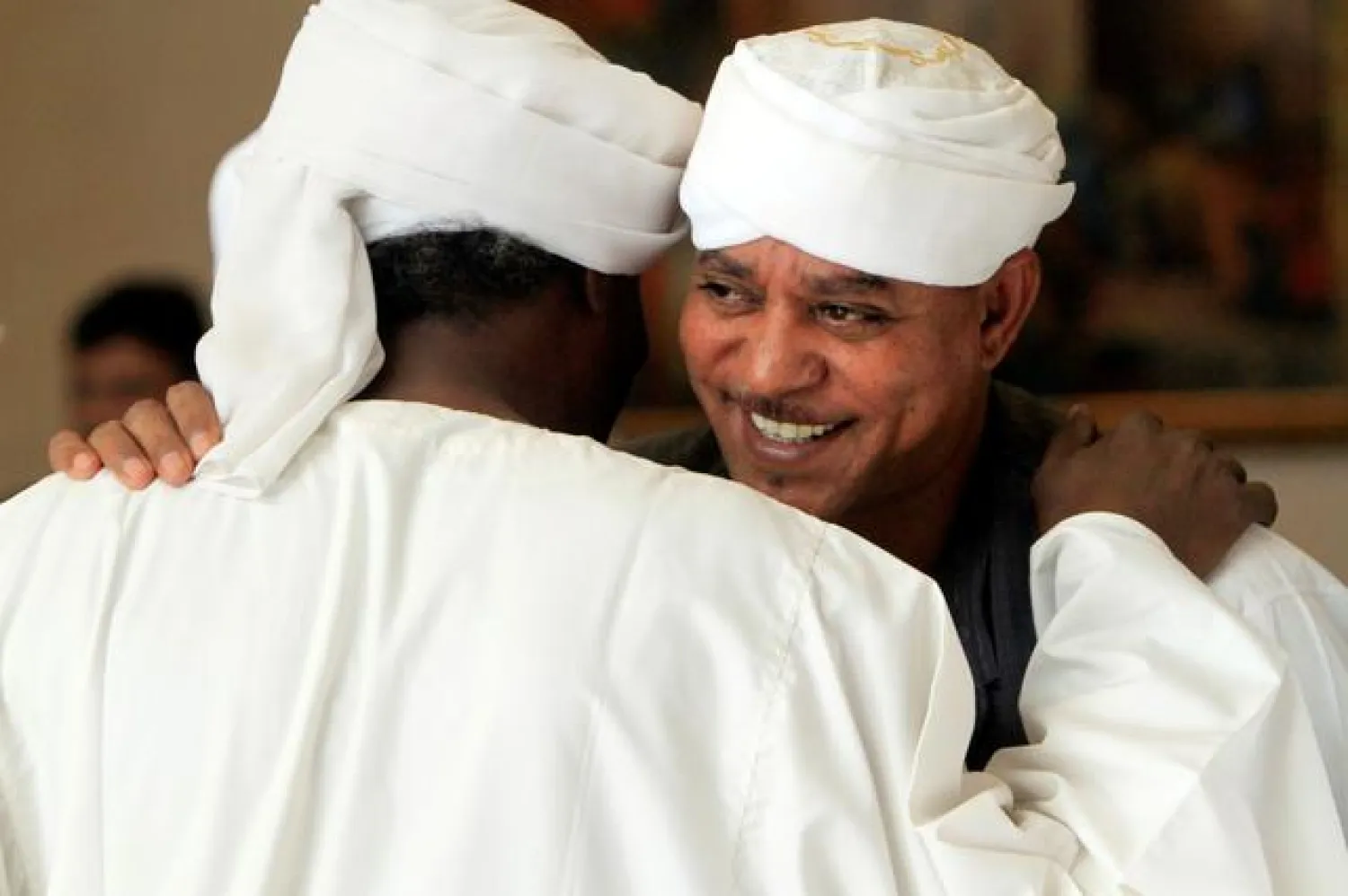 Tribal leader Musa Hilal in a file photo during a wedding ceremony in Khartoum, Sudan. Reuters