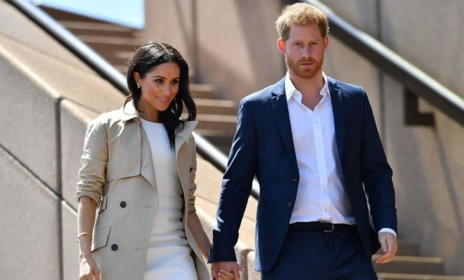 الأمير البريطاني هاري وزوجته ميغان ماركل (أ.ف.ب)