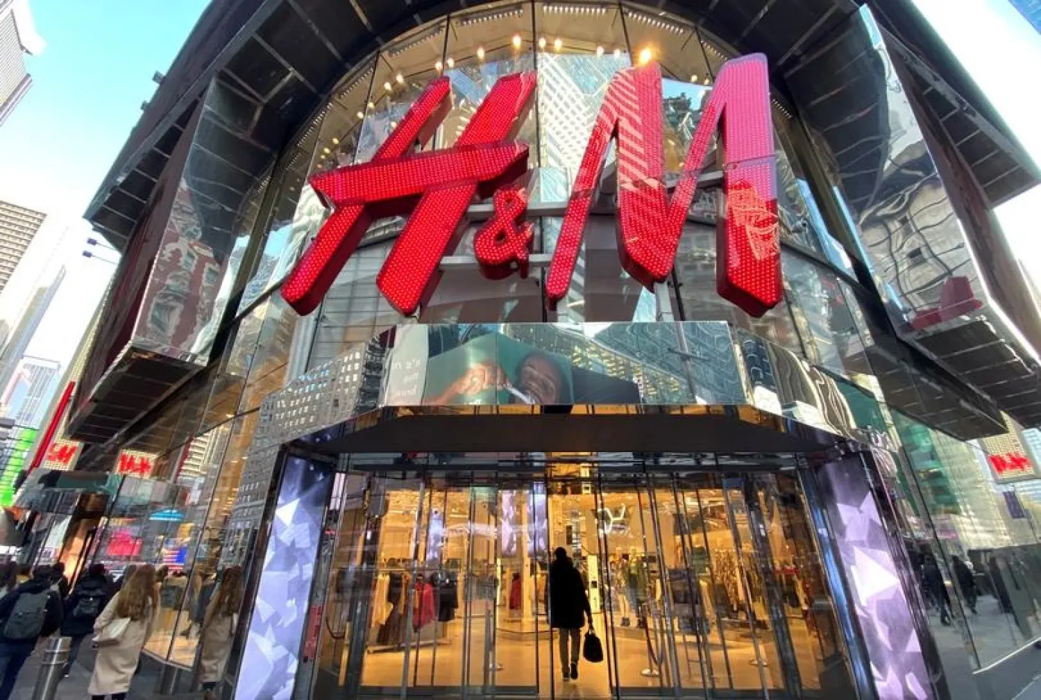 The H&M clothing store is seen in Times Square in Manhattan, New York, US, November 15, 2019. (Reuters)