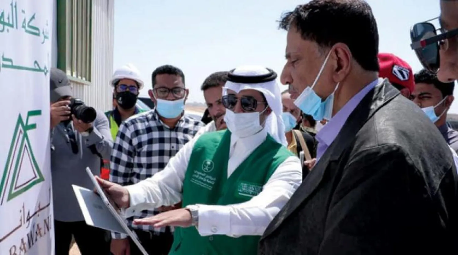 The launch of the King Salman Medical and Educational City project in Al-Mahra Governorate, Yemen. 

