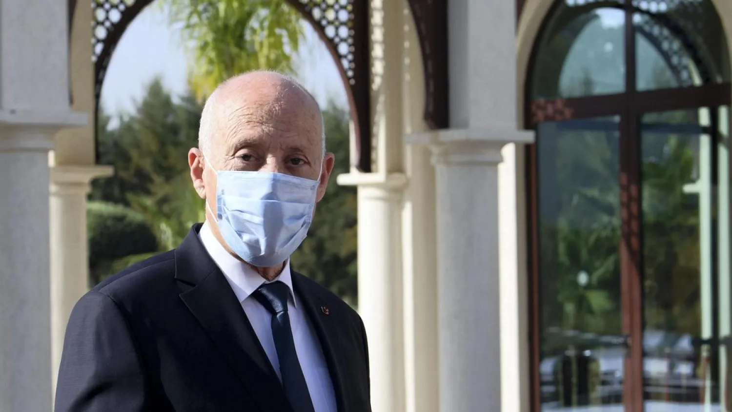 Tunisian President Kais Saied, pictured on November 9, 2020. (AFP)